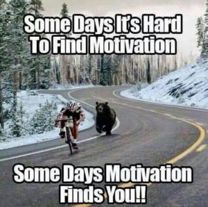 Some days it's hard to find motivation!